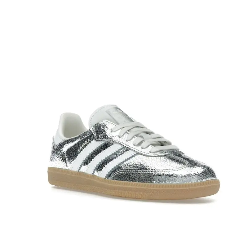 Samba OG Cracked Metallic Pack - Argento Sneakers da Donna Argento-Metallizzato Calzature-Bianco Nucleo-Bianco JR0035 35⅔ miniatura 4