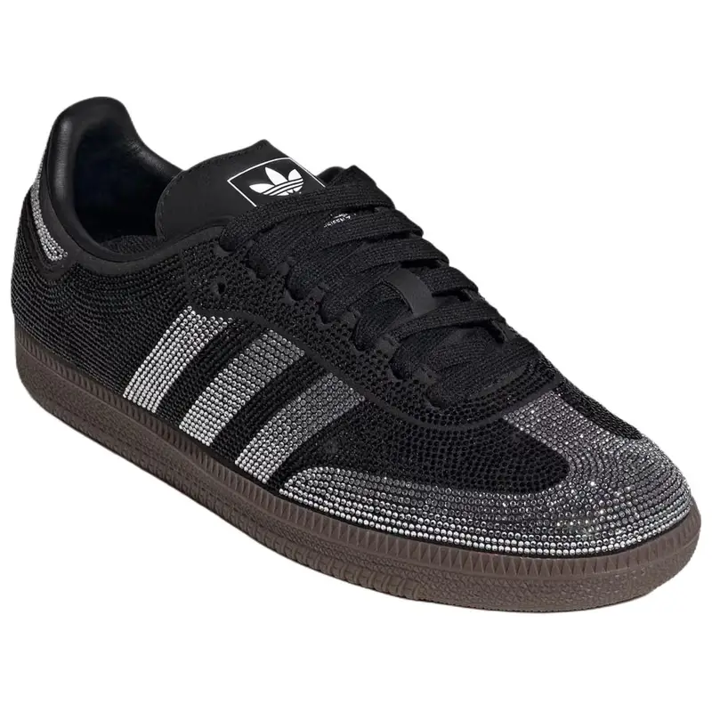 Samba OG Nero Argento Strass Sneakers Donna Core-Black Dark-Gum IH9052 38⅔ miniatura 4