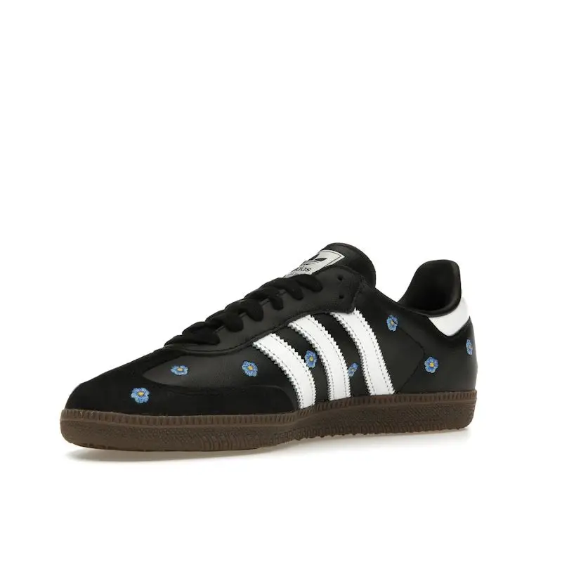 Samba OG Nero Ricamo Floreale Sneakers da Donna Core-Black Calzature-Bianco Gomma IF4397 43⅓ miniatura 2