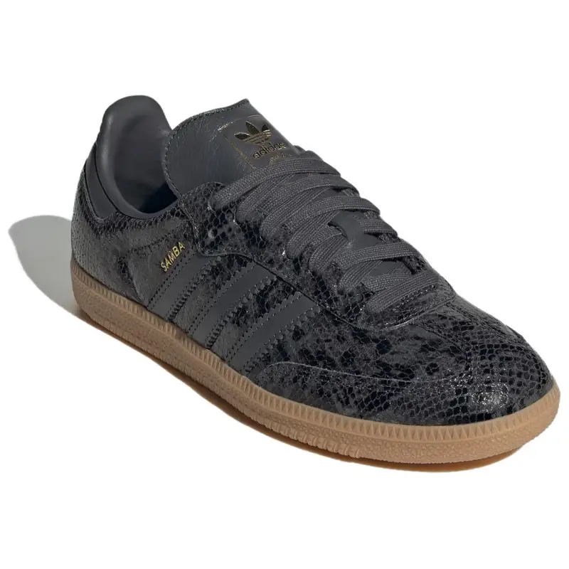 Samba OG Pacchetto Pelle di Serpente - Sneakers Nere da Donna Nero Core Grigio Sei Gomma-3 JQ3532 37⅓ miniatura 3