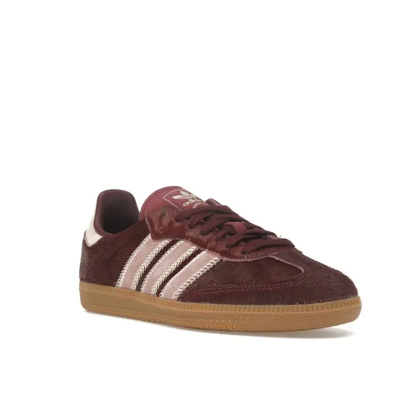 Samba OG Pacchetto Pelo di Pony - Bordeaux Sneakers da Donna Rosso Sabbia-Strata Argilla Calda JP5330 37⅓ miniatura 3