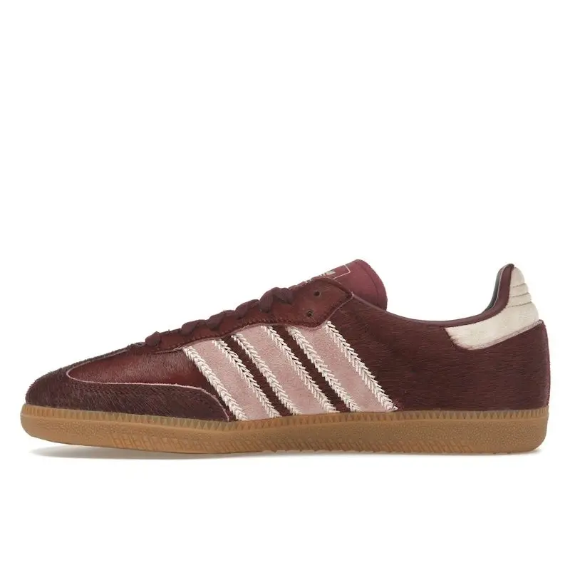 Samba OG Pacchetto Pelo di Pony - Bordeaux Sneakers da Donna Rosso Sabbia-Strata Argilla Calda JP5330 37⅓ miniatura 4