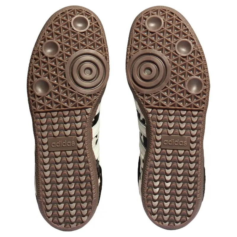 Samba OG Stampa Mucca Bianco Nero Sneakers da Donna Gomma Scuro KK2238 miniatura 5