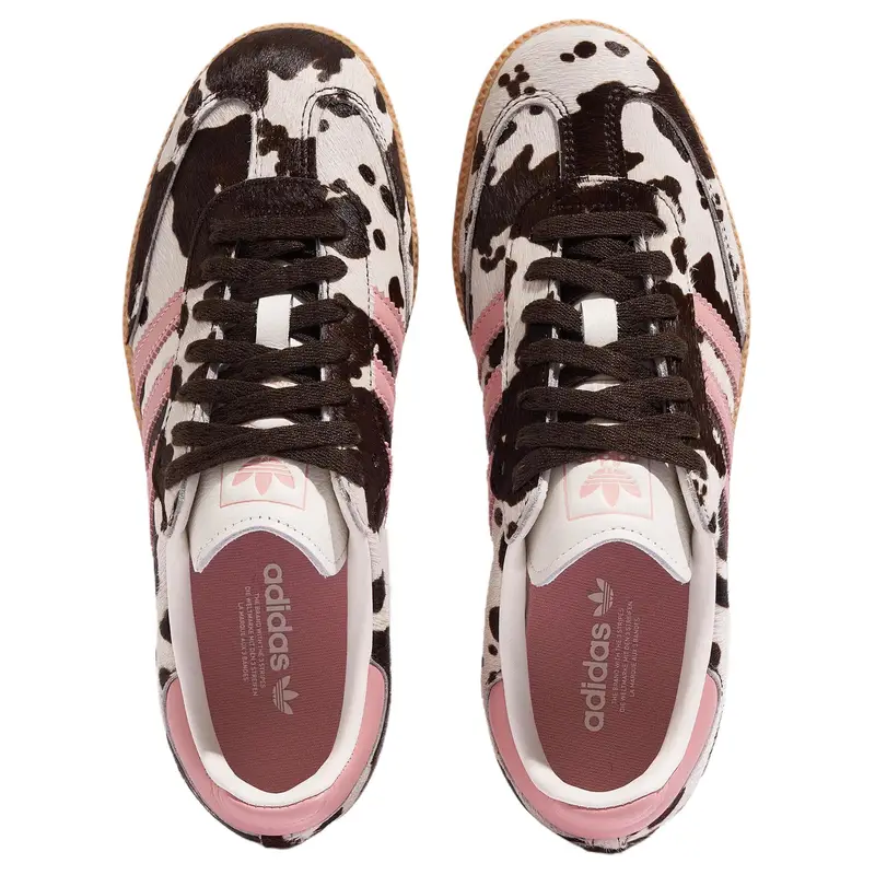 Samba OG Stampa Mucca Bianco Rosa Sneakers da Donna Nero Gomma Chiara KK2239 44⅔ miniatura 3