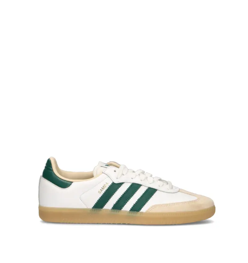 SAMBA Sneaker donna bianca/verde in pelle Vario