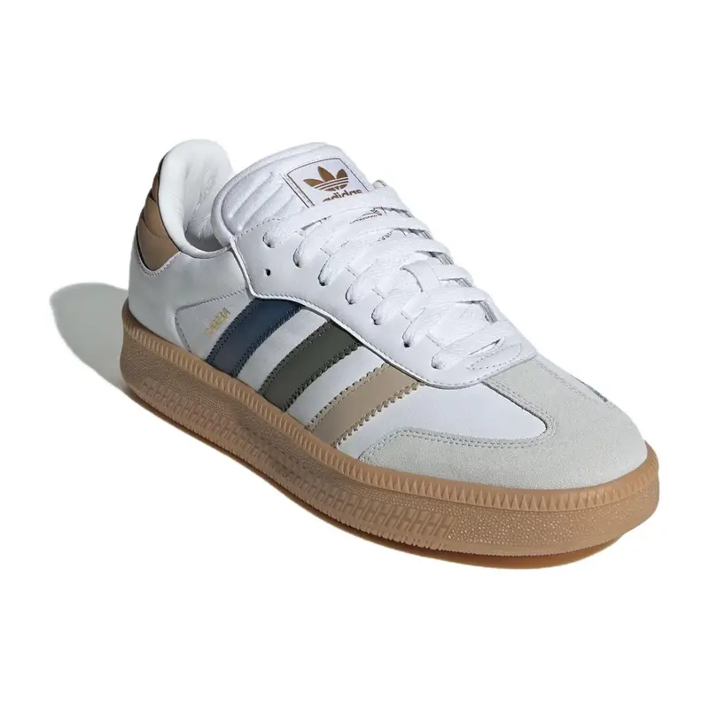 Samba XLG Bianco Marrone Argilla Sneakers Unisex Calzature-Bianco Grigio-Uno JI4277 38 miniatura 5