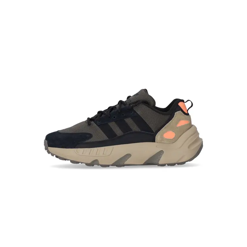 Scarpa Bassa Uomo Zx 22 Boost Shadow Olive/shadow Green/beam Orange