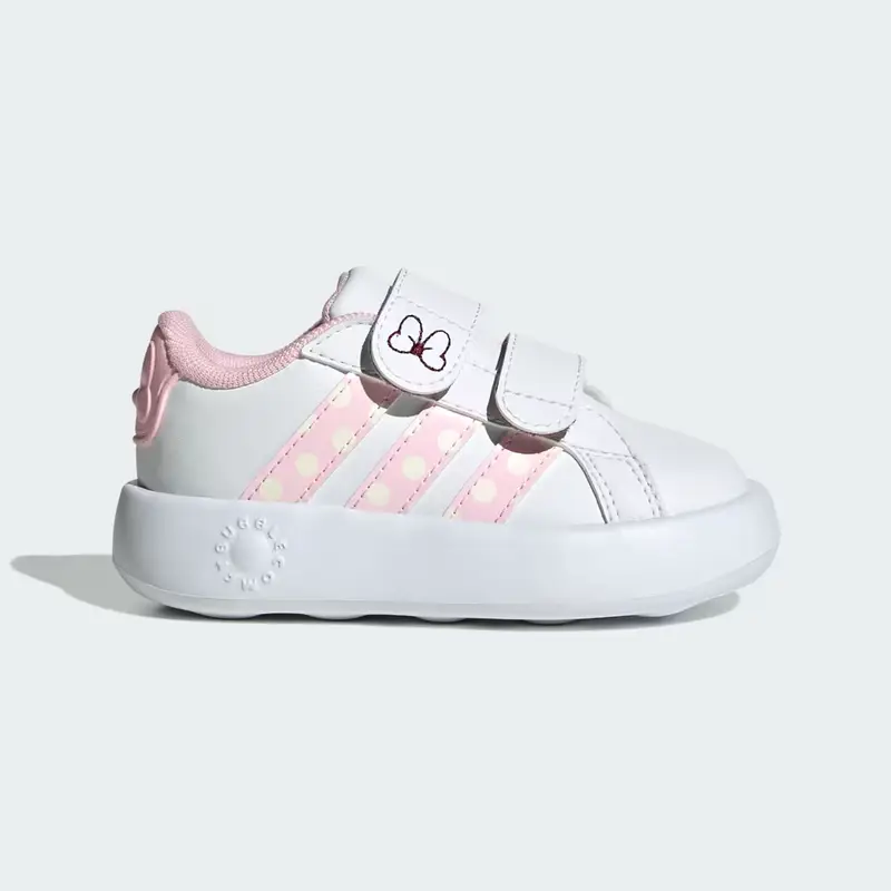 Scarpe adidas Disney Minni Grand Court per bambini e bambine Cloud White