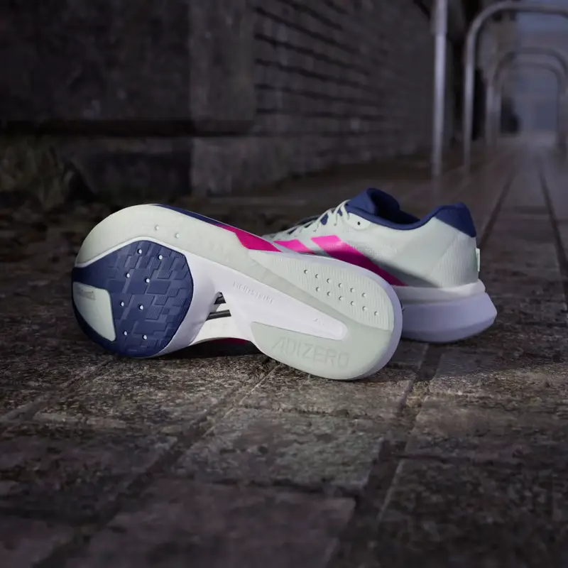 Scarpe Adizero Boston 13 BMW Berlino Marathon 2025 Linen Green miniatura 3