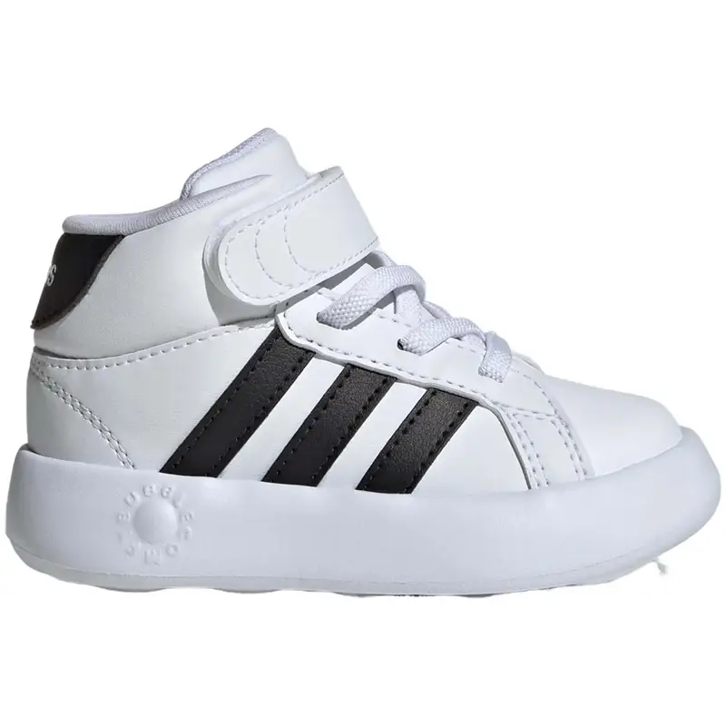 Scarpe bambino adidas grand court mid - bianco/nero | Adidas