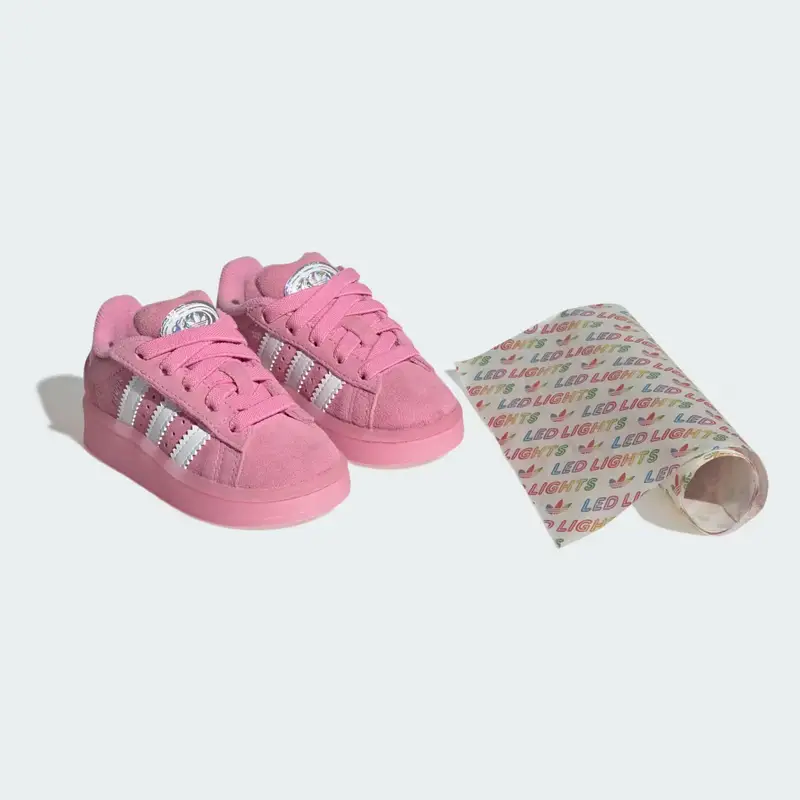 Scarpe bambino Campus 00s con Luci a led Comode Chiusura con lacci elastici Bliss Pink miniatura 2