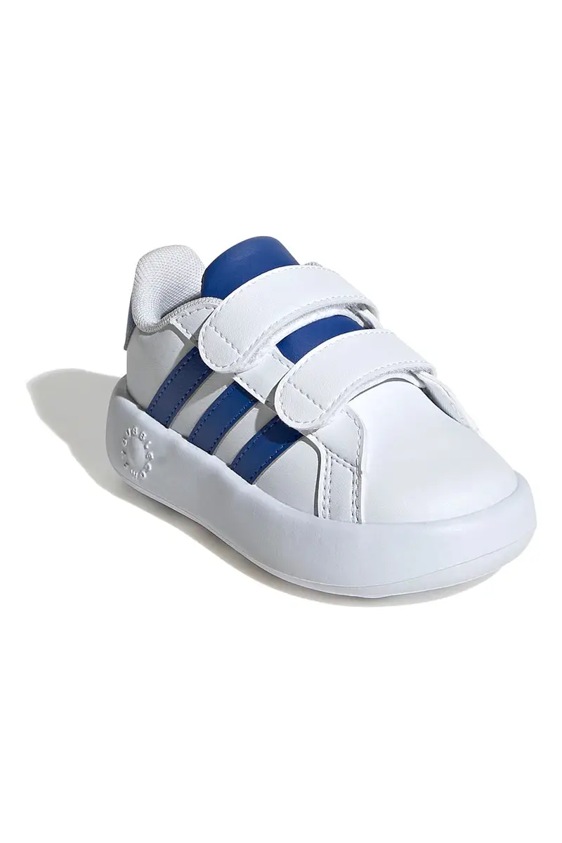 Scarpe bianche con dettagli blu e suola Cloudfoam Adidas Grand Court 2.0 CF I [BIANCO] miniatura 2