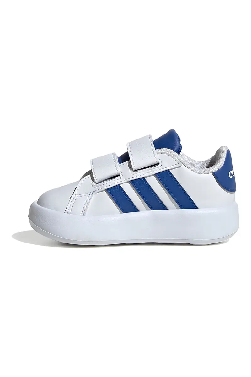 Scarpe bianche con dettagli blu e suola Cloudfoam Adidas Grand Court 2.0 CF I [BIANCO] miniatura 3