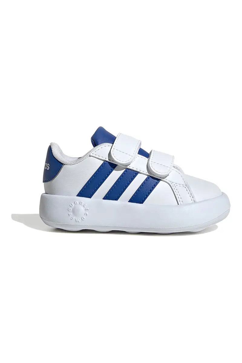 Scarpe bianche con dettagli blu e suola Cloudfoam Adidas Grand Court 2.0 CF I [BIANCO]