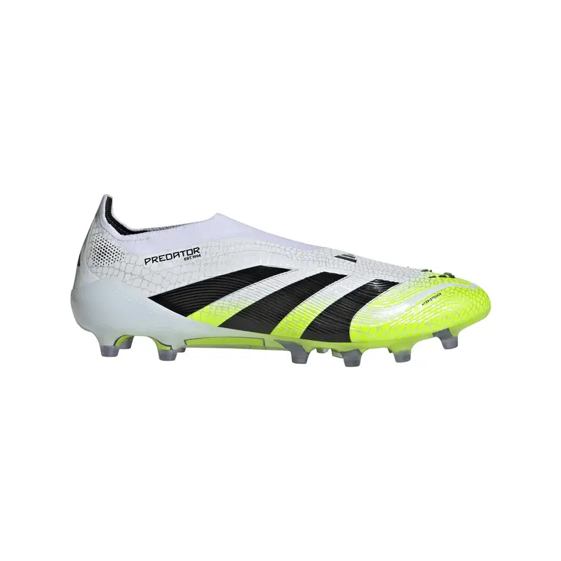 Scarpe calcio adidas Predator Elite Laceless AG Blanc