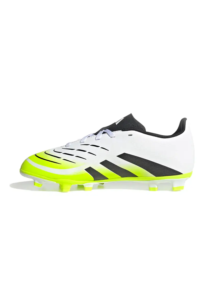 Scarpe calcio bianche e giallo fluo Adidas Predator Club FG/MG J [BIANCO miniatura 3