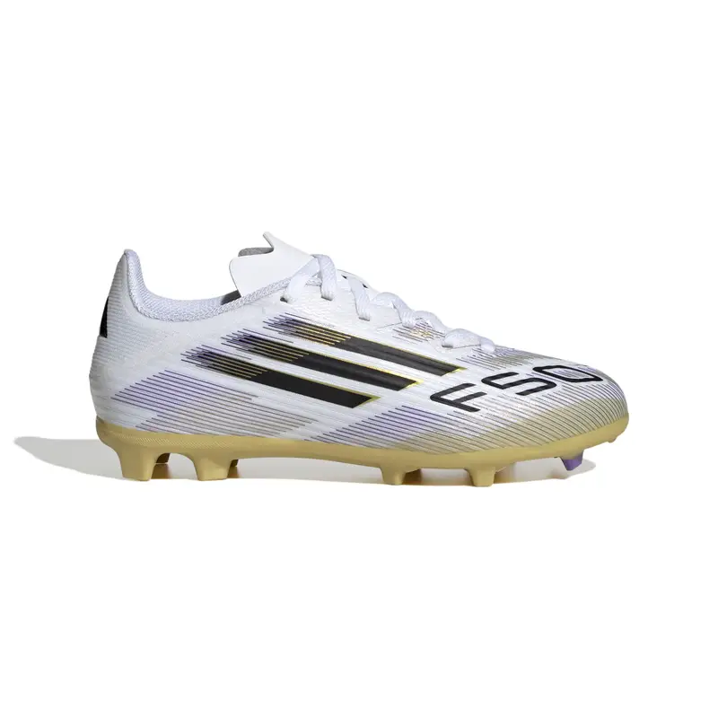 Scarpe calcio per bambini adidas F50 League FG/AG Blanc
