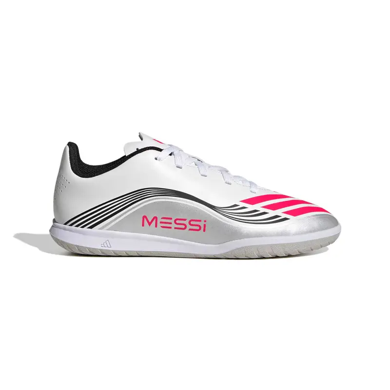 Scarpe calcio per bambini adidas F50 Messi Club IC Blanc