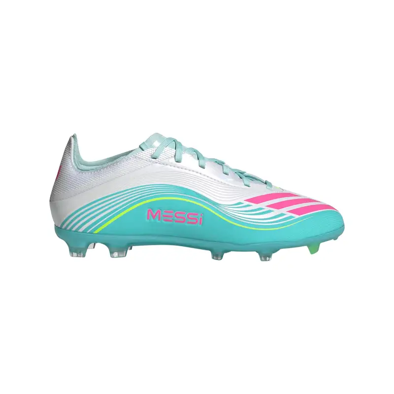 Scarpe calcio per bambini adidas F50 Messi Elite FG Blanc