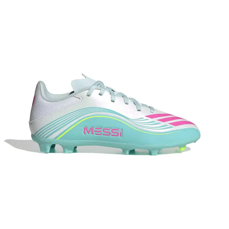 Scarpe calcio per bambini adidas F50 Messi League FG/MG Blanc