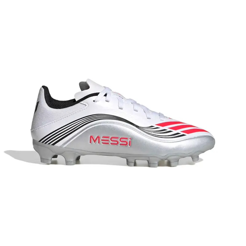 Scarpe calcio per bambini adidas F50 Messi League MG Blanc