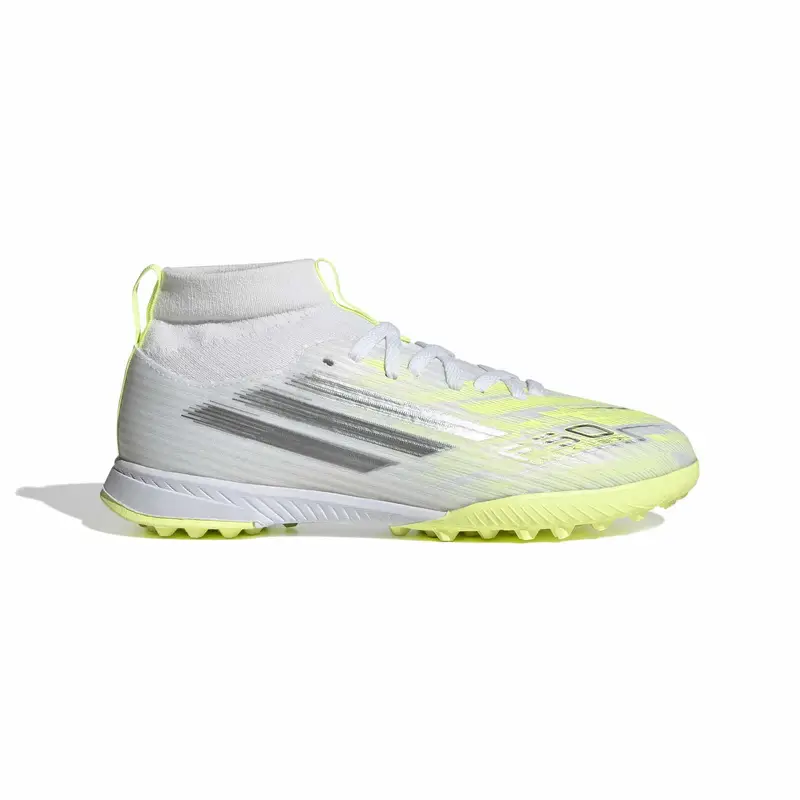 Scarpe calcio per bambini adidas F50 Sparkfusion League TF Blanc