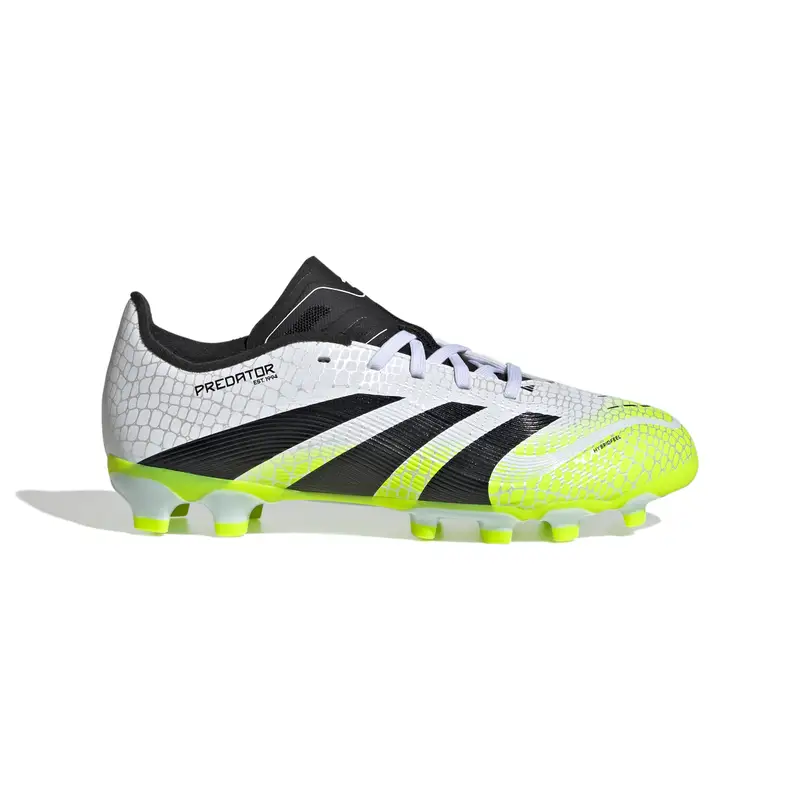 Scarpe calcio per bambini adidas Predator League AG Blanc