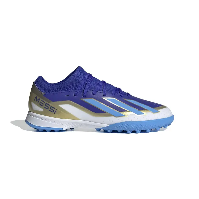 Scarpe calcio per bambini adidas X Crazyfast League TF Messi Bleu