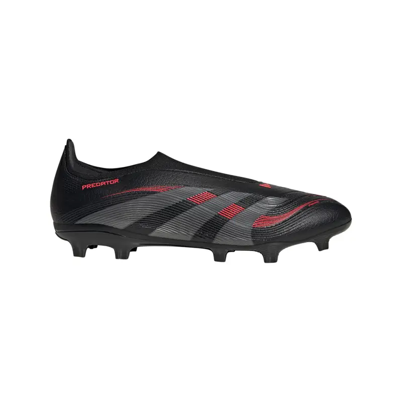 Scarpe calcio senza lacci adidas Predator League FG/MG Noir