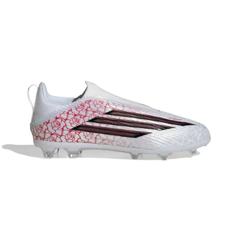 Scarpe calcio senza lacci per bambini adidas F50 League Lamine Yamal FG/MG Blanc