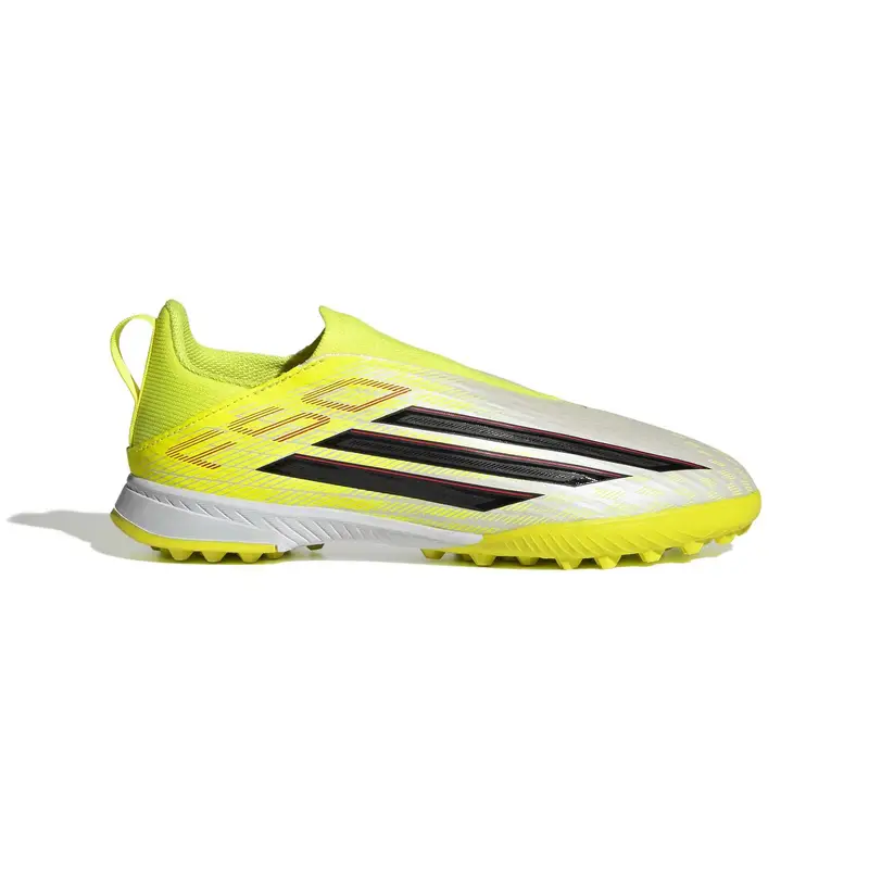 Scarpe calcio senza lacci per bambini adidas F50 League TF Jaune
