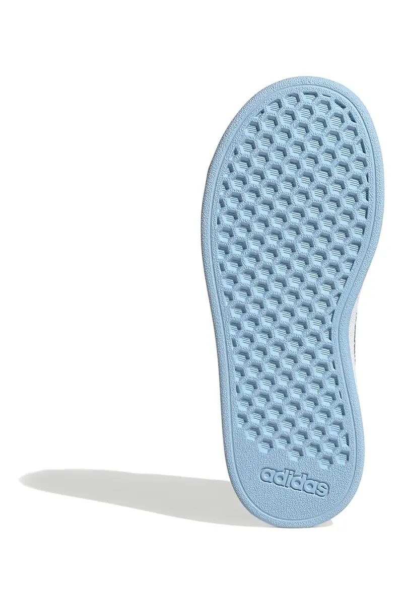 Scarpe casual blu con dettagli iridescenti Adidas Grand Court 2 K [BLU] miniatura 4