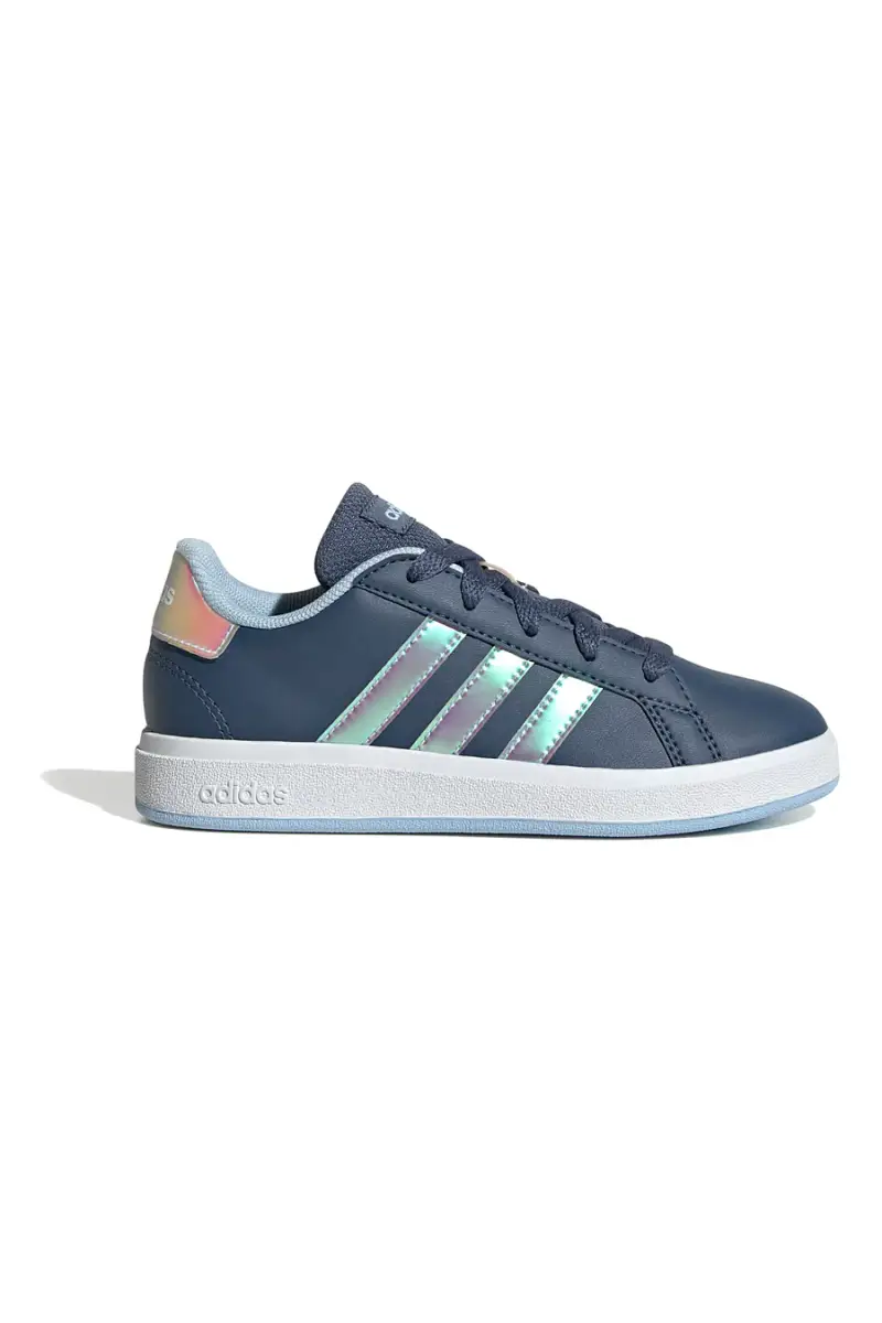 Scarpe casual blu con dettagli iridescenti Adidas Grand Court 2 K [BLU]