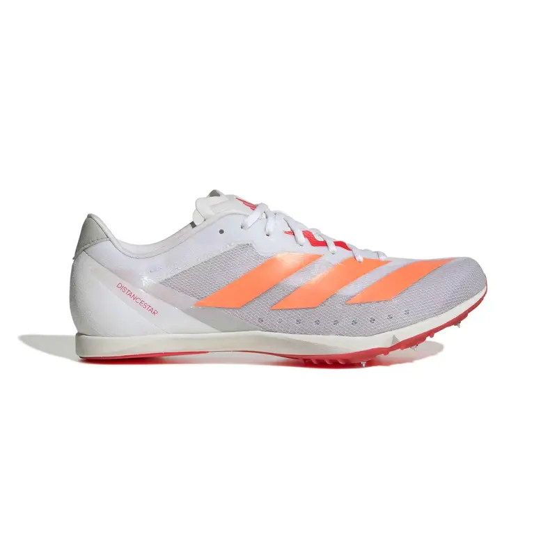 Scarpe chiodate atletica adidas DistanceStar Blanc
