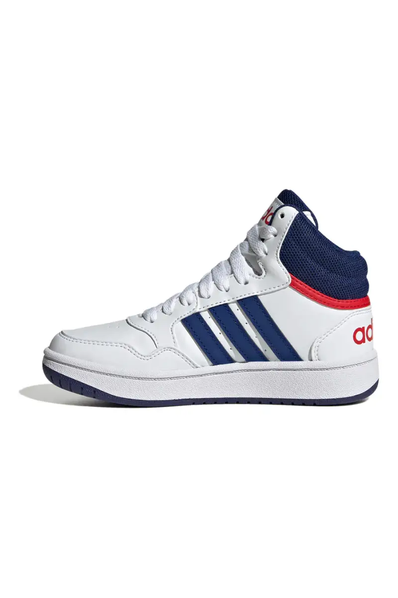 Scarpe da Basket Adidas Hoops Mid 3 K Bianche e Blu [BIANCO miniatura 2