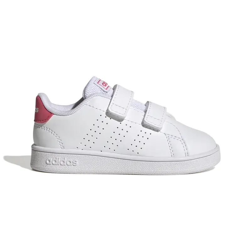 Scarpe da basket con ganci per bambini adidas Advantage Court Two Blanc