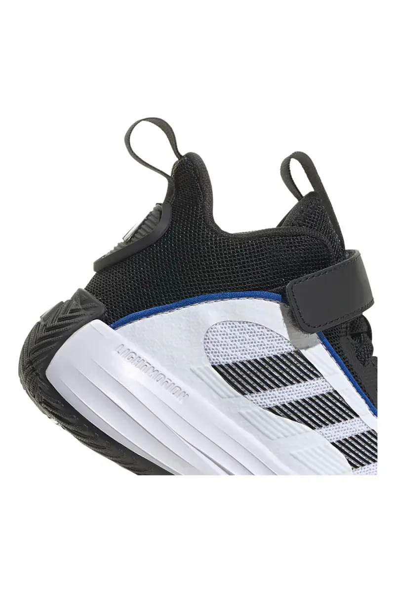 Scarpe da basket nere e bianche Adidas Ownthegame 3 0 K [BIANCO miniatura 5