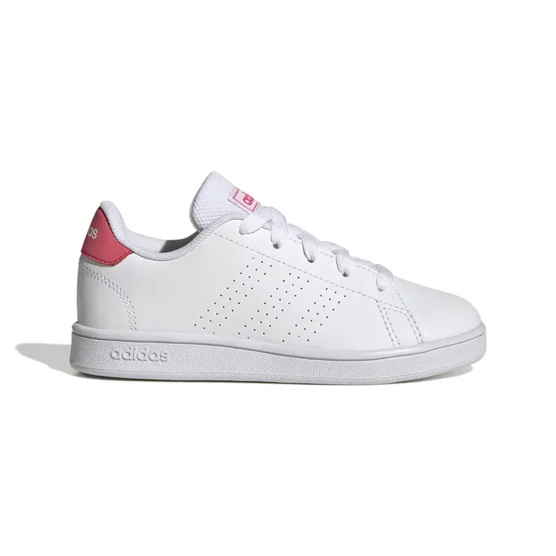 Scarpe da basket stringate per bambini adidas Advantage Blanc