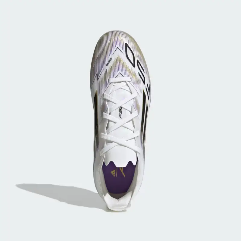 Scarpe da calcio F50 Elite Firm Ground Kids Cloud White miniatura 3