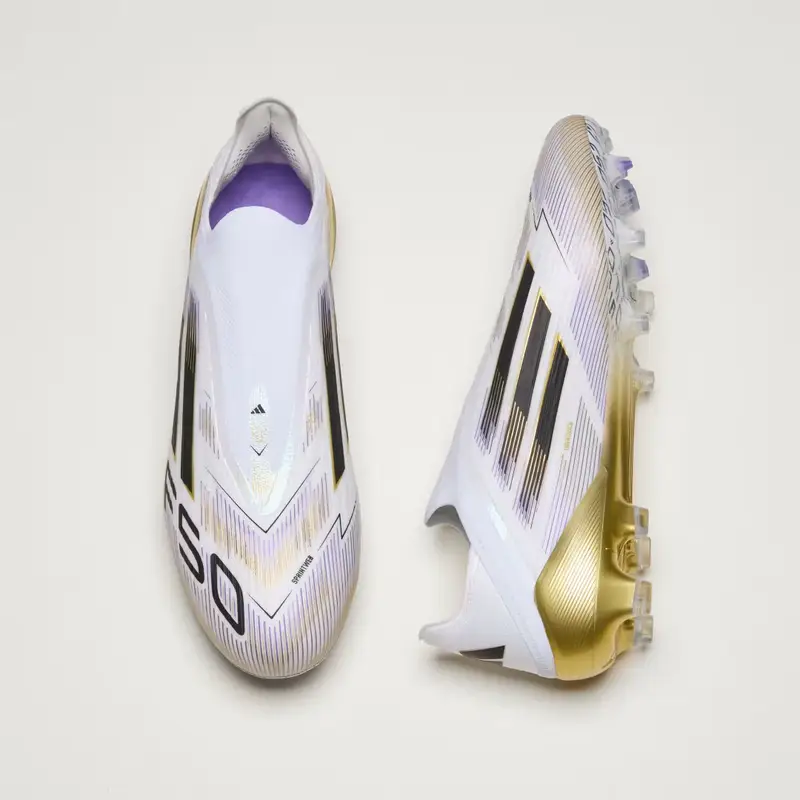 Scarpe da calcio F50 Elite Laceless Firm Ground Cloud White miniatura 4