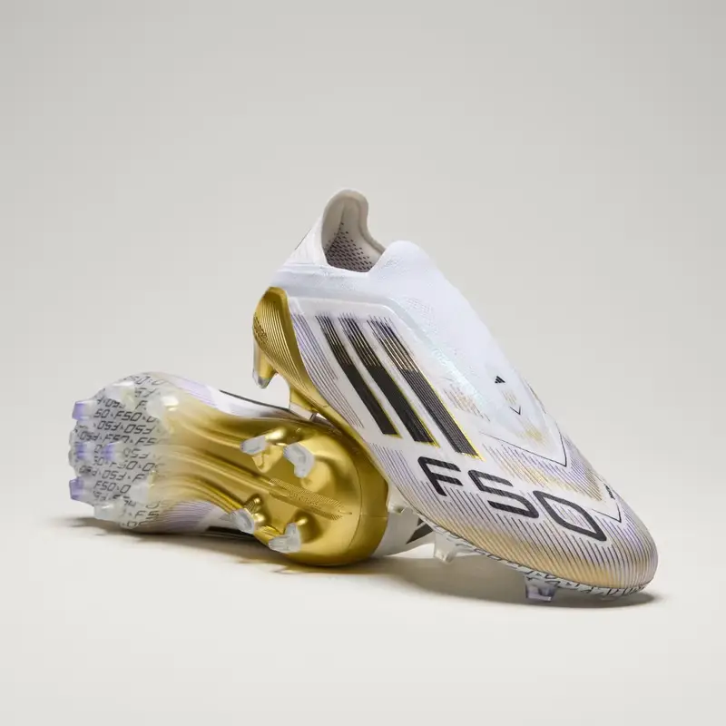 Scarpe da calcio F50 Elite Laceless Firm Ground Cloud White
