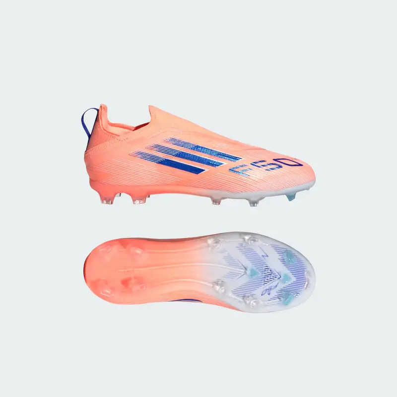 Scarpe da calcio F50 Elite Laceless per Terreni Compatti Bambini Beam Orange