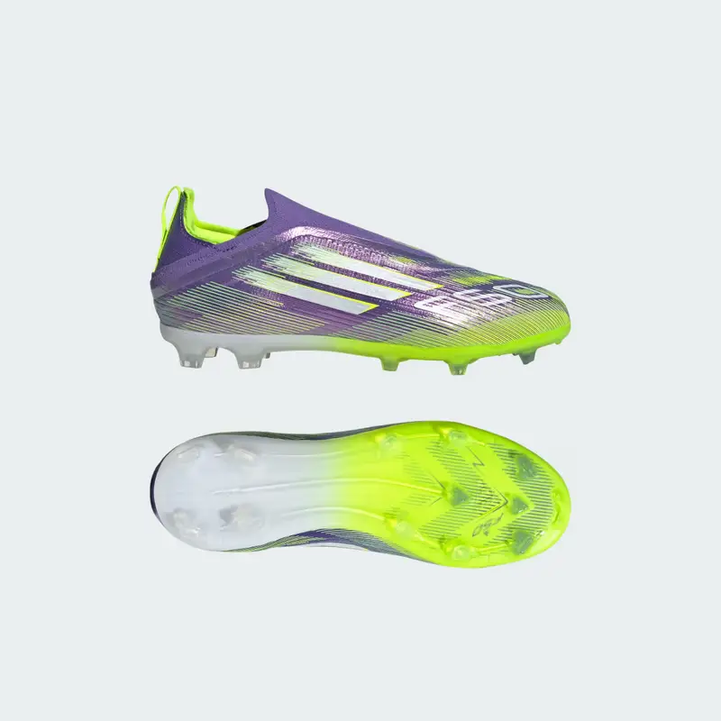 Scarpe da calcio F50 Elite Laceless per Terreni Compatti Bambini Purple Rush