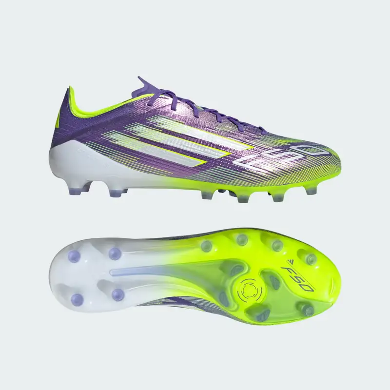 Scarpe da calcio F50 Elite per erba artificiale Purple Rush