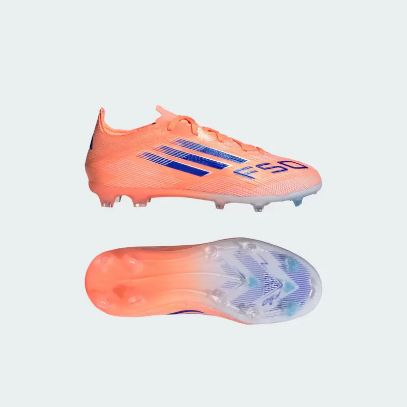 Scarpe da calcio F50 Elite per terreni compatti bambini Beam Orange