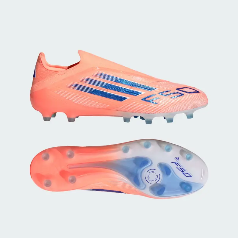 Scarpe da calcio F50 Elite senza lacci per erba artificiale Beam Orange