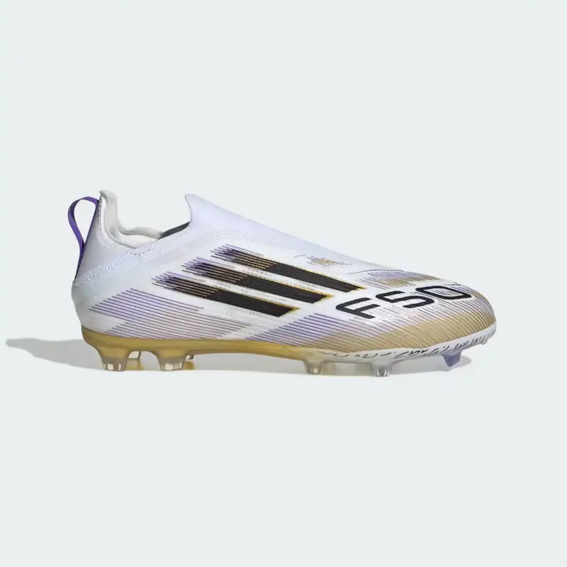 Scarpe da calcio F50 Elite senza lacci per Terreni Compatti Bambini Cloud White miniatura 2