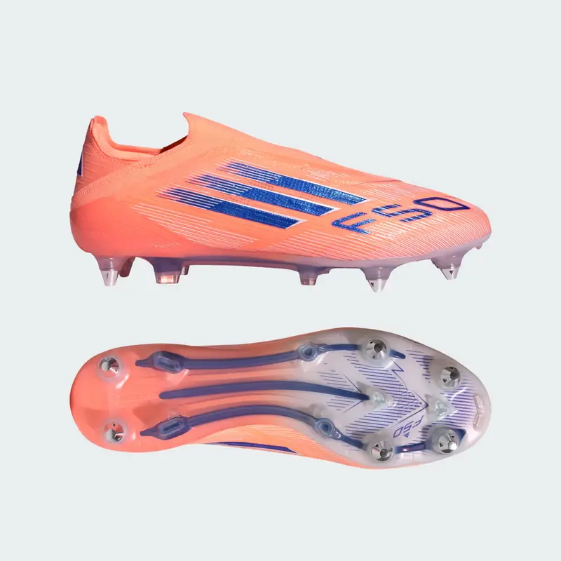 Scarpe da calcio F50 Elite senza lacci per terreni morbidi Beam Orange