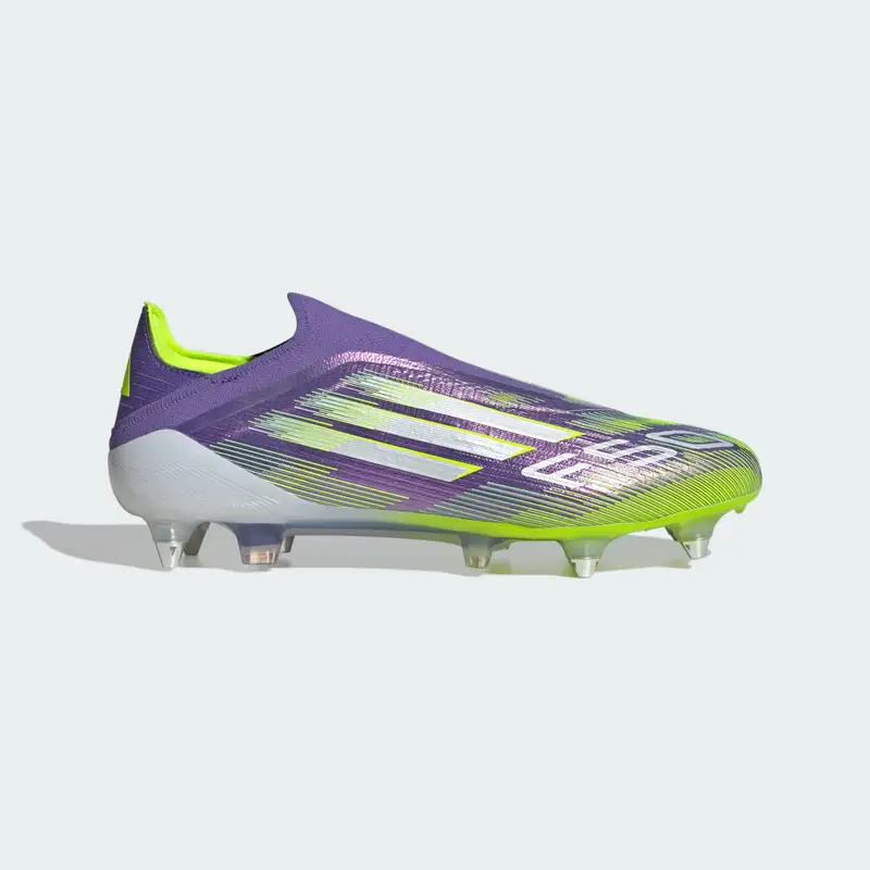 Scarpe da calcio F50 Elite senza lacci per terreni morbidi Purple Rush miniatura 2
