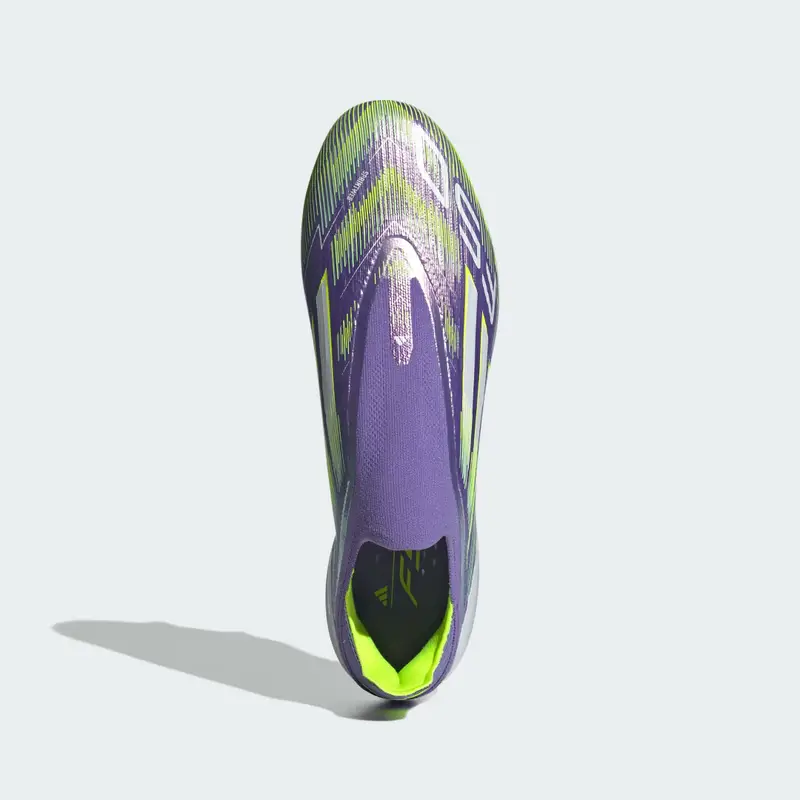 Scarpe da calcio F50 Elite senza lacci per terreni morbidi Purple Rush miniatura 3